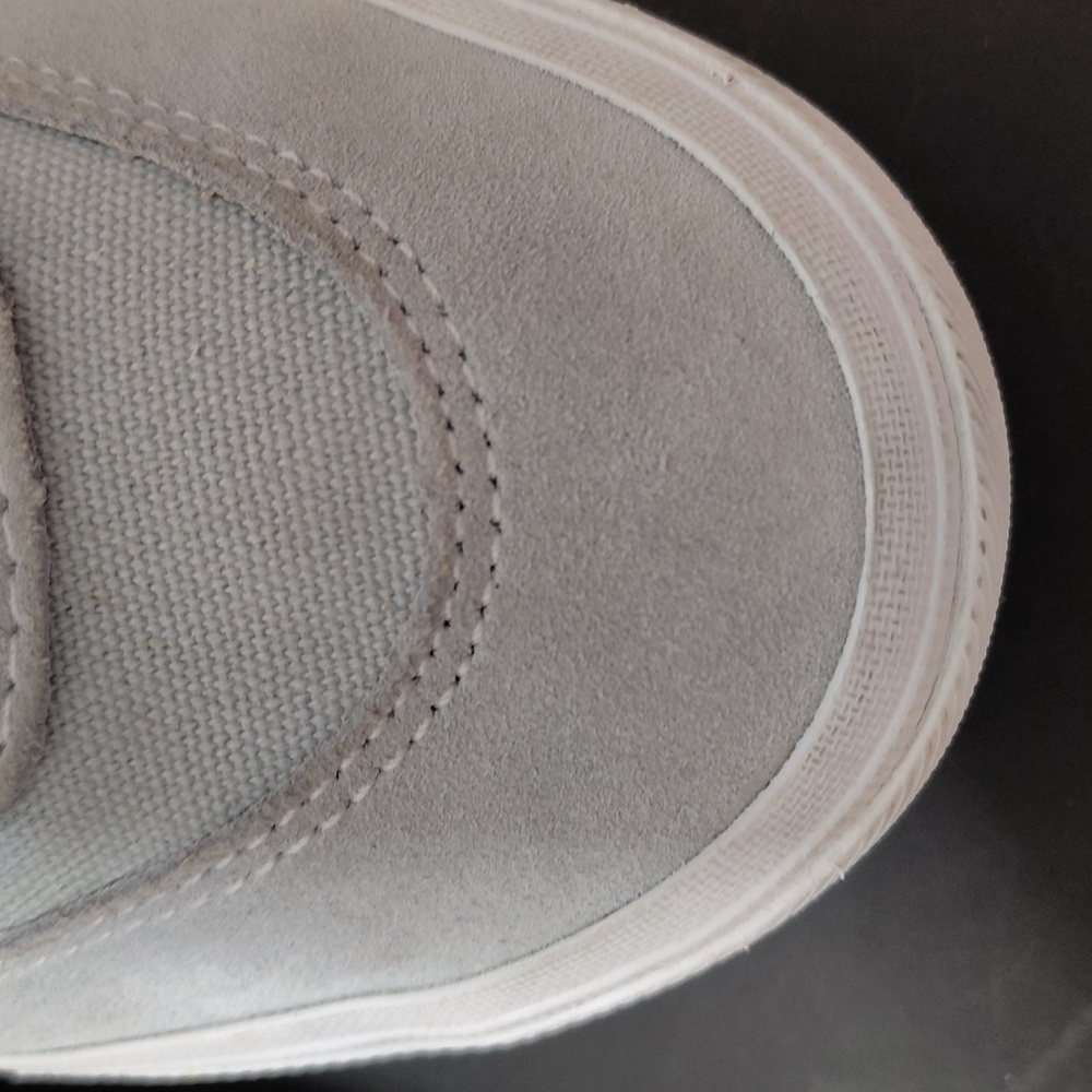 Vans Sneakers Mens Size 6 High Top Light Blue Suede/Canvas Skater Shoes Pop Cush - Picture 12 of 12